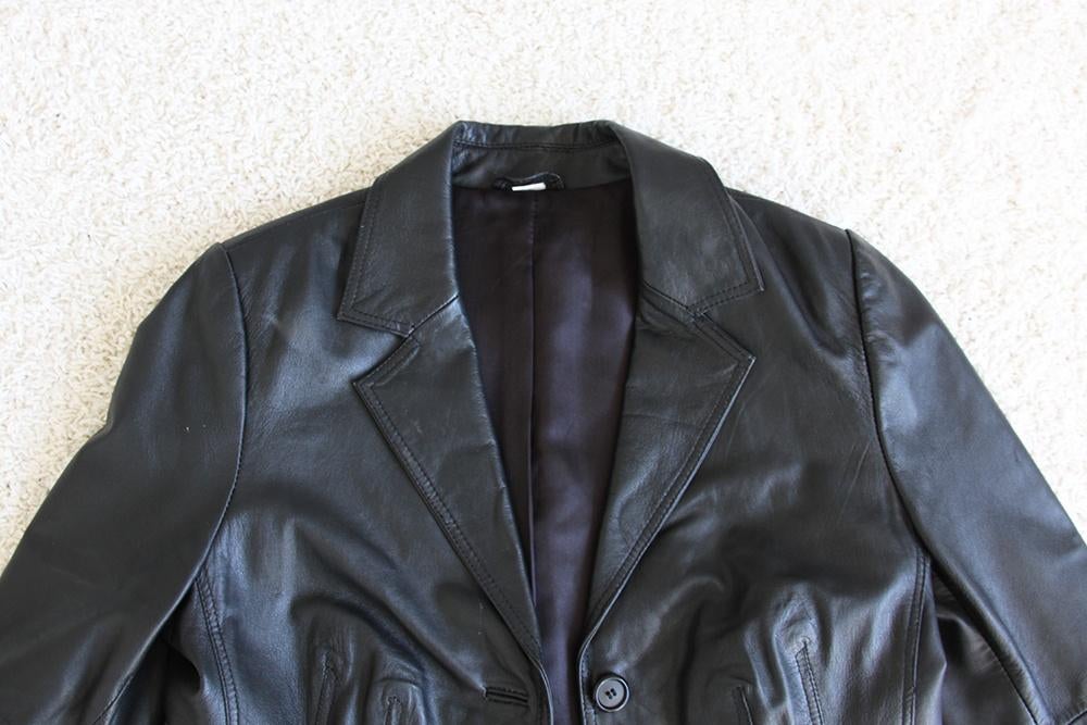 Prachtige Leren Chedo Fashion Jas (Maat 40)* € 55,-, Maat 38/40 (M), Zwart, Ophalen of Verzenden, Zo goed als nieuw