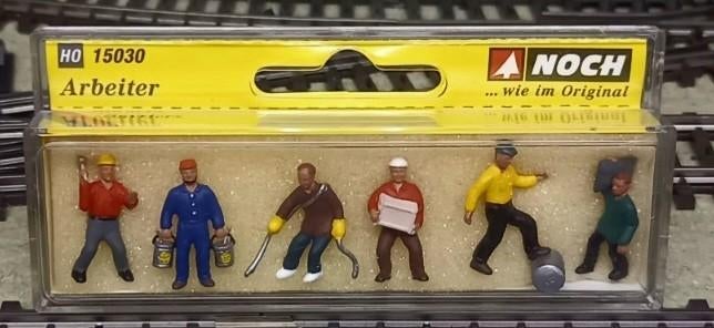 Noch Modelspoor Figuren Sets, Hobby en Vrije tijd, Modeltreinen | H0, Ophalen of Verzenden, Zo goed als nieuw, Gelijkstroom of Wisselstroom