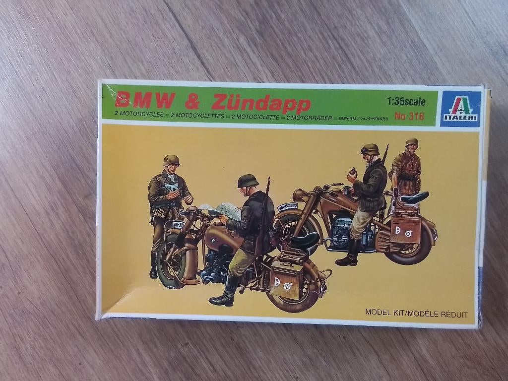 Italeri 1/35  BMW & Zundapp, Gebruikt, Tank, Italeri, 1:32 tot 1:50