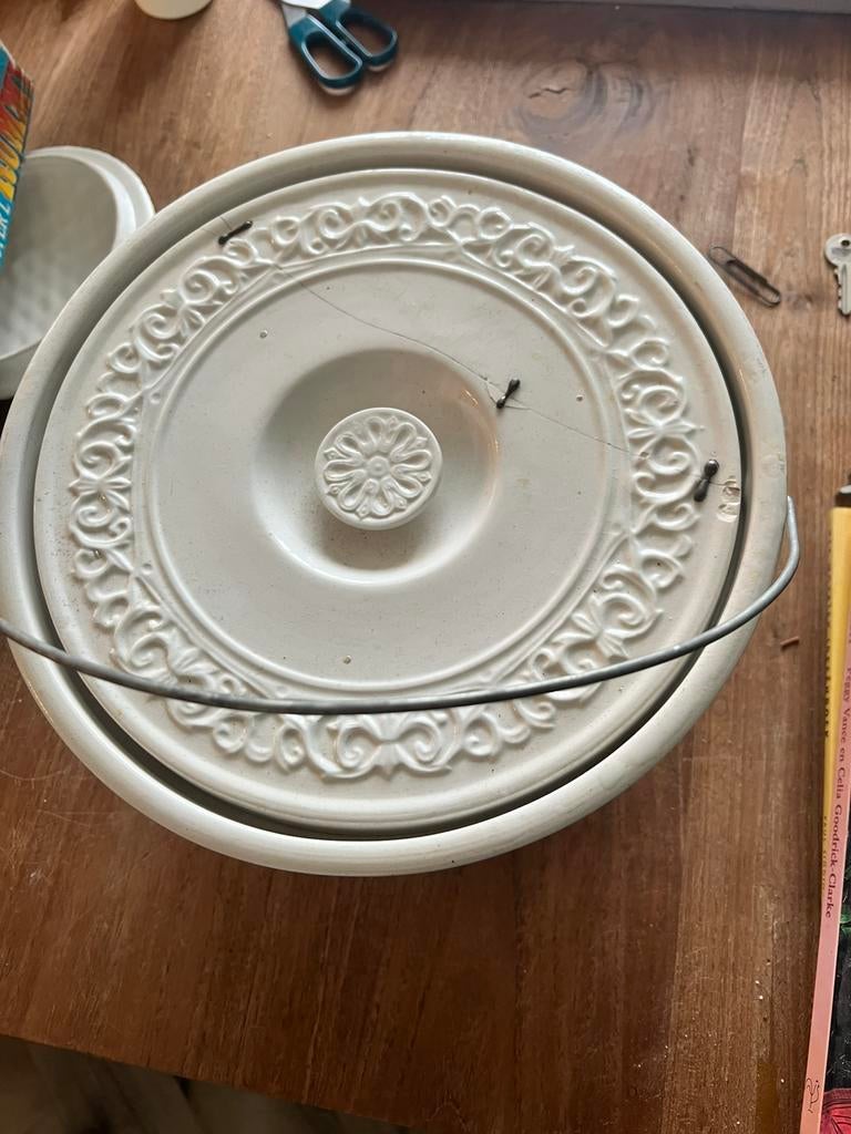 Keramiek pot terriene pot zuurkoolpot antiek, Antiek en Kunst, Ophalen of Verzenden