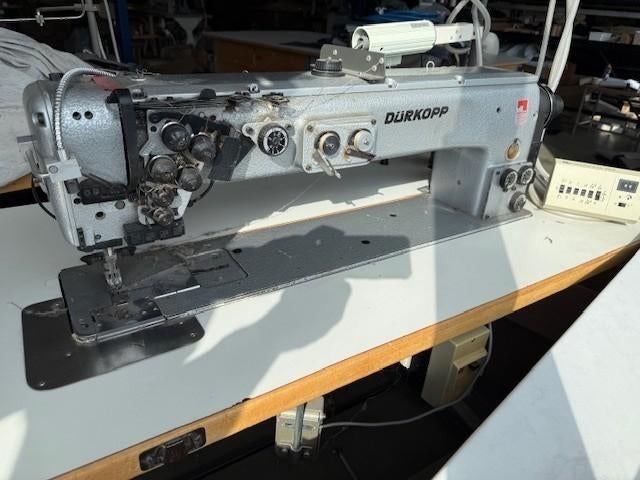 Adler/Dürkopp lange arm 2 naalds naaimachine B296-185082, Overige merken, Gebruikt, Ophalen of Verzenden, Naaimachine