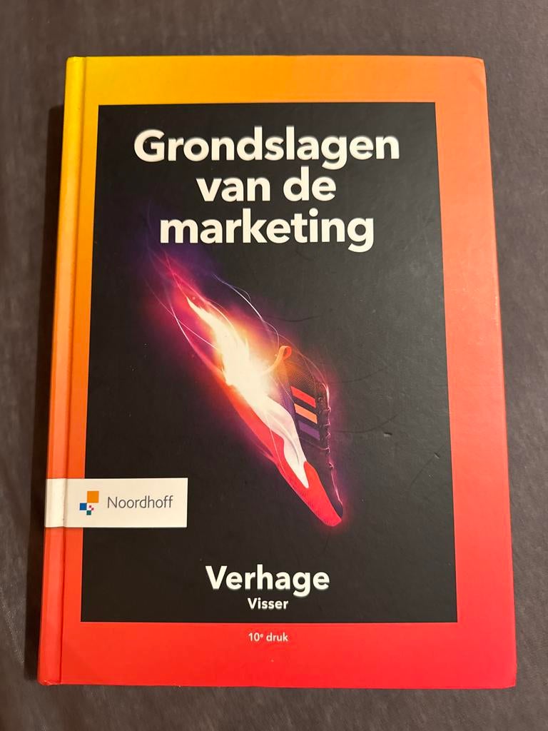 Grondslagen van de marketing - Verhage, Boeken, Ophalen of Verzenden, Zo goed als nieuw, Economie en Marketing
