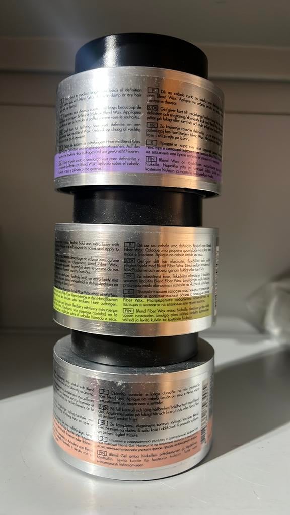 3 BLEND 75ml - wax - fiber wax - gel - 3 VOOR 25,-, Ophalen of Verzenden, Nieuw