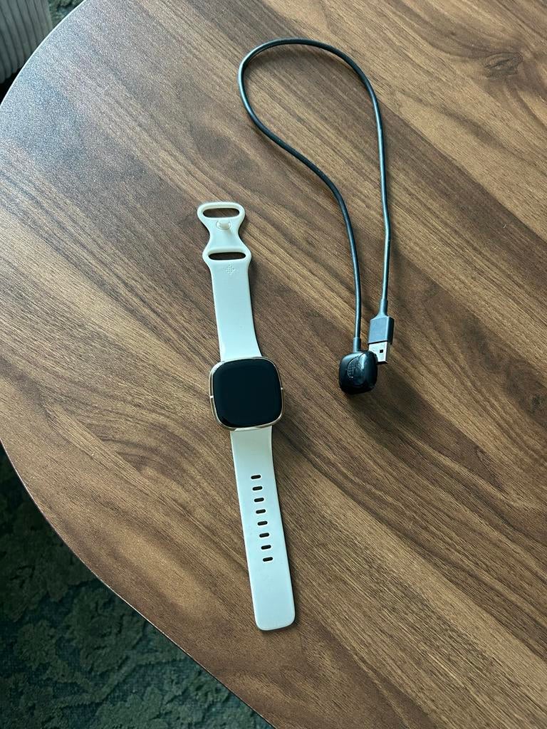 Fitbit Sense - Gezondheid en Fitness Horloge, Ophalen, Wit, Waterdicht, Android