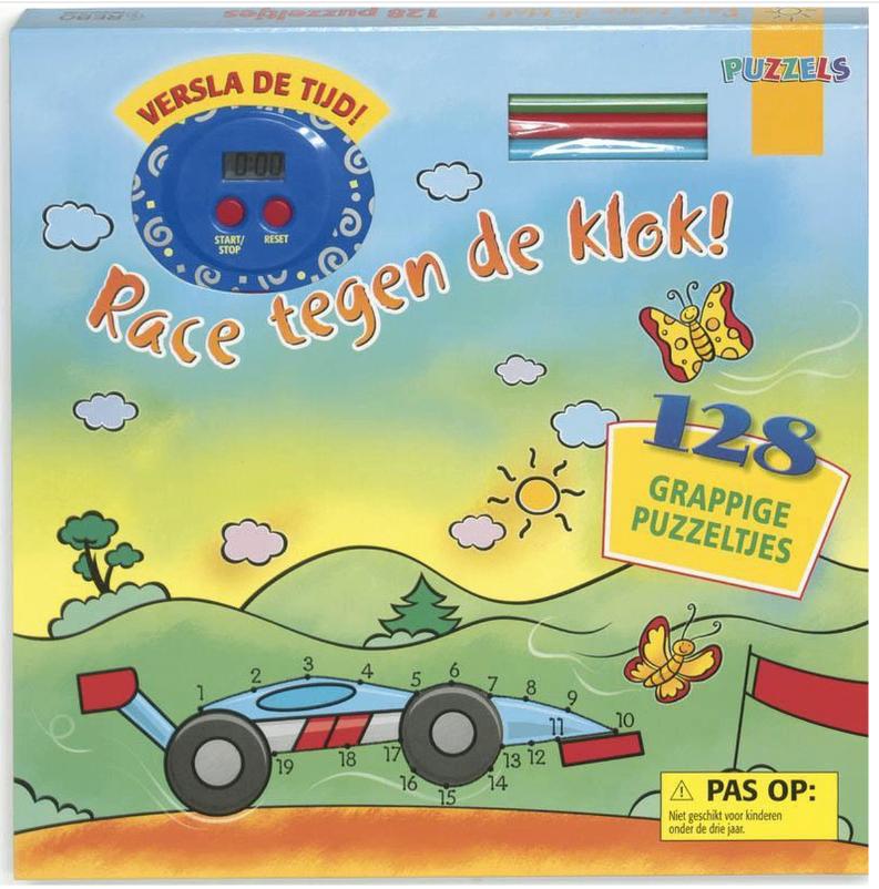 Race Tegen De Klok Puzzeltjes - 128 grappige puzzels - Nieuw, Kinderen en Baby's, Speelgoed | Educatief en Creatief, Ophalen of Verzenden