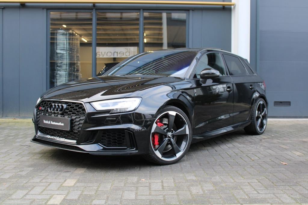 Audi A3 RS3 2.5 Tfsi 400pk Quattro S Tronic 2019 Zwart, Auto's, Audi, Bedrijf, A3, Benzine, Hatchback, Automaat, Geïmporteerd