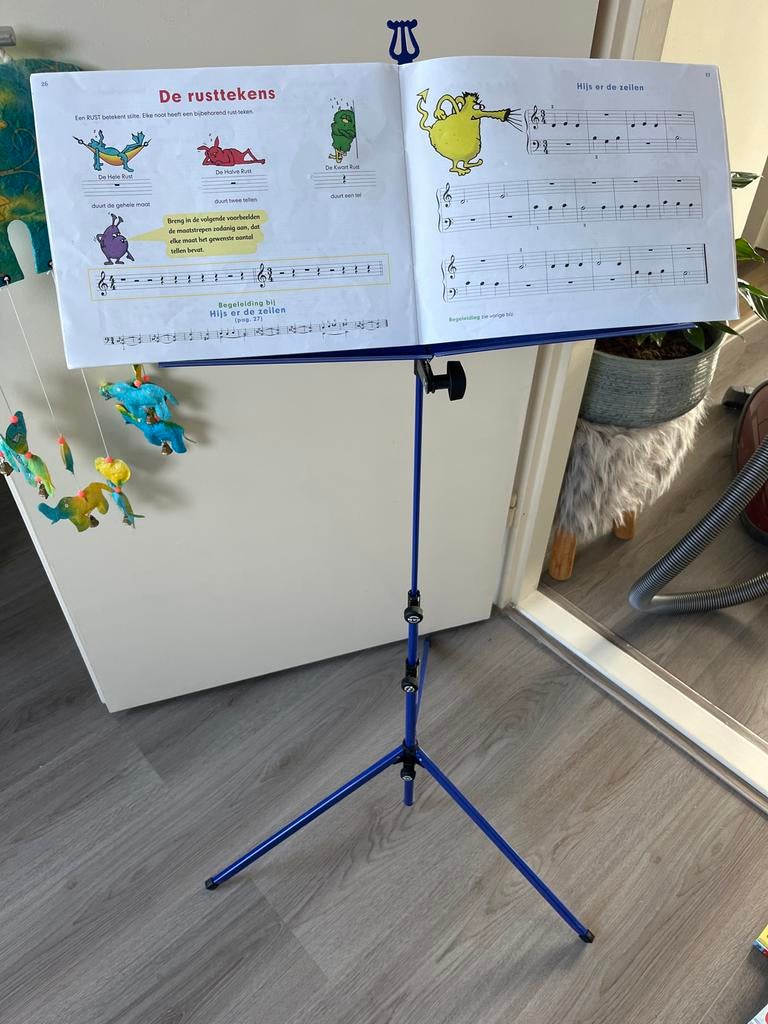 Muziekstandaard - Ideaal voor kinderen, Muziek en Instrumenten, Standaards, Ophalen, Zo goed als nieuw, Muziekstandaard, Klarinet