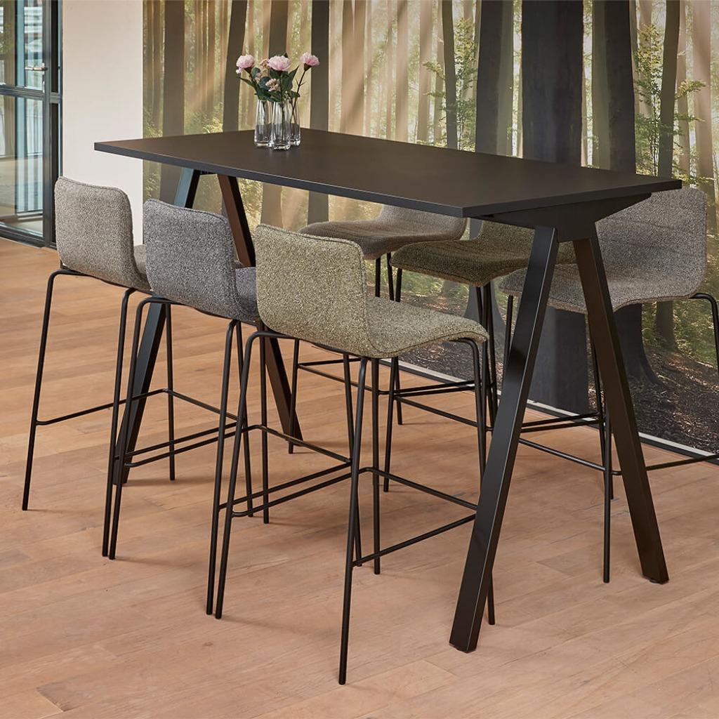 kantinetafel hoog V-poot | bartafel Uit voorrraad leverbaar!, Huis en Inrichting, Ophalen, Nieuw