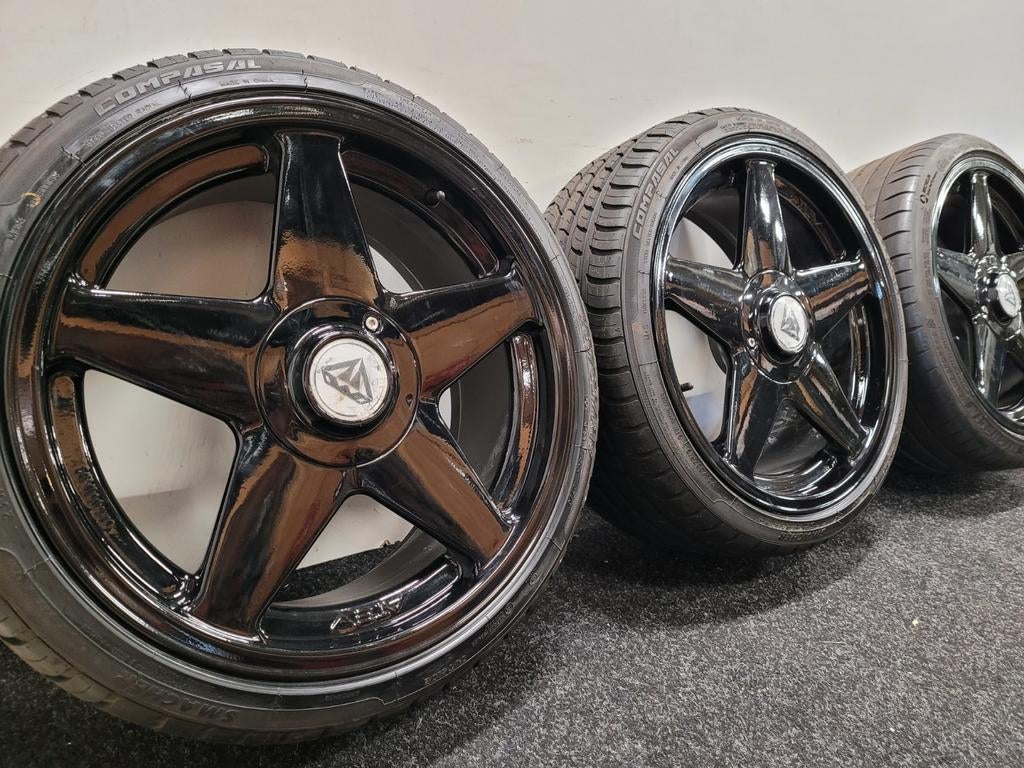 19 inch Azev Diamond 5x112 Audi VW Seat Skoda zomerbanden., 19 inch, Gebruikt, Azev, Ophalen of Verzenden