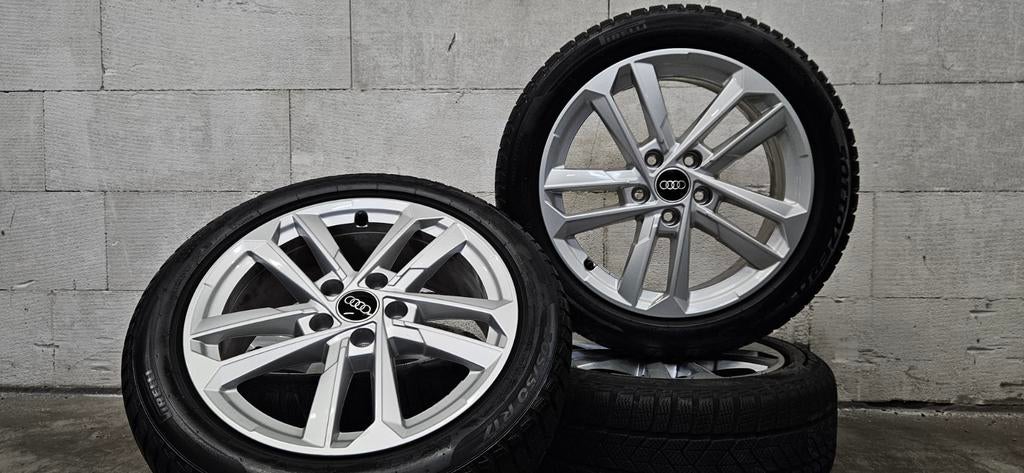 17" Audi A3 S3 Octavia Golf Leon org velgen winterbanden 7mm, Gebruikt, Banden en Velgen, 17 inch, V