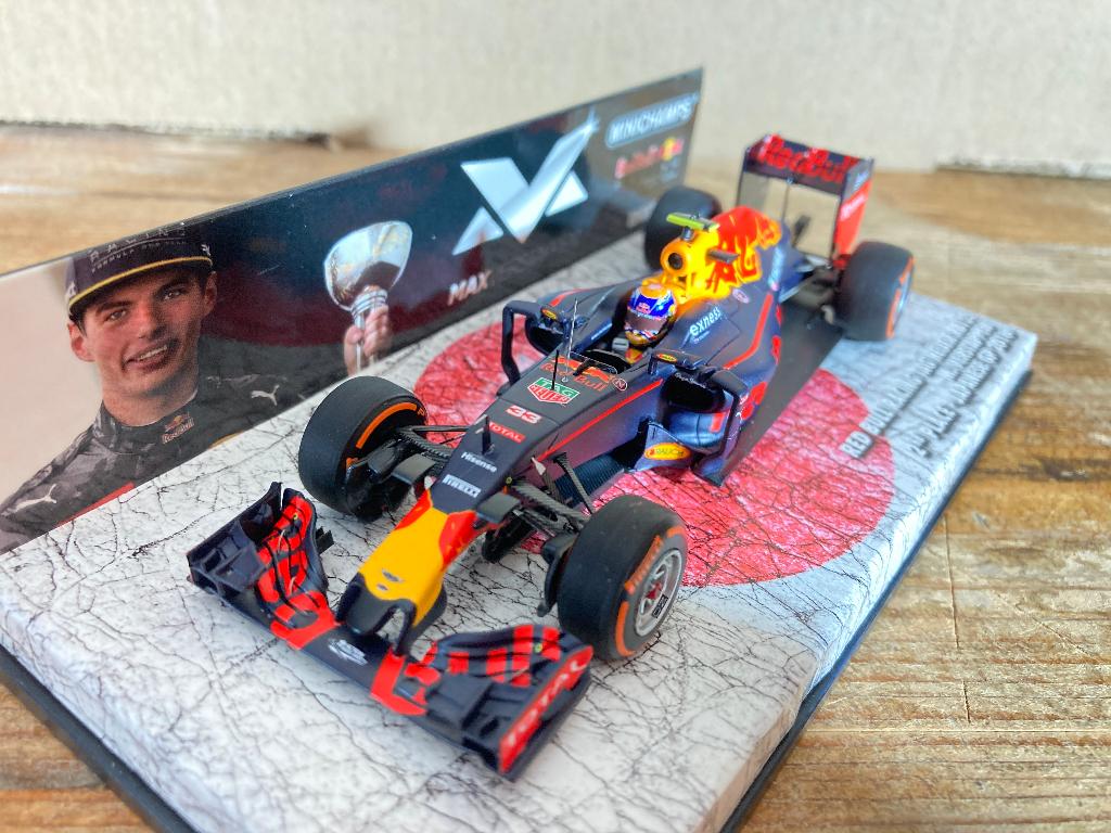 ✅ Max Verstappen 1:43 editie 13 2nd Place Japanse GP 2016, Ophalen of Verzenden, Nieuw, Formule 1