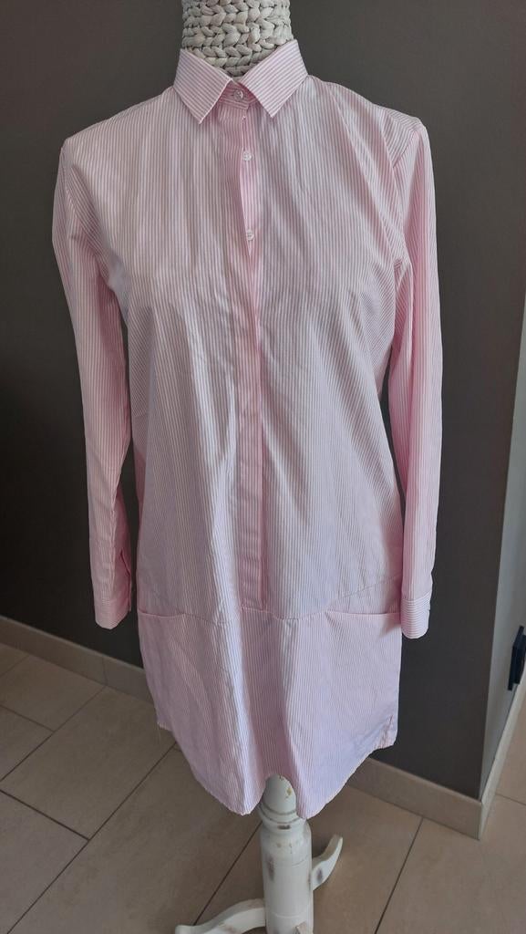 LeeandMe Overhemdjurkje Roze Wit Gestreept - Maat M, Maat 38/40 (M), Nieuw, Ophalen of Verzenden, Roze