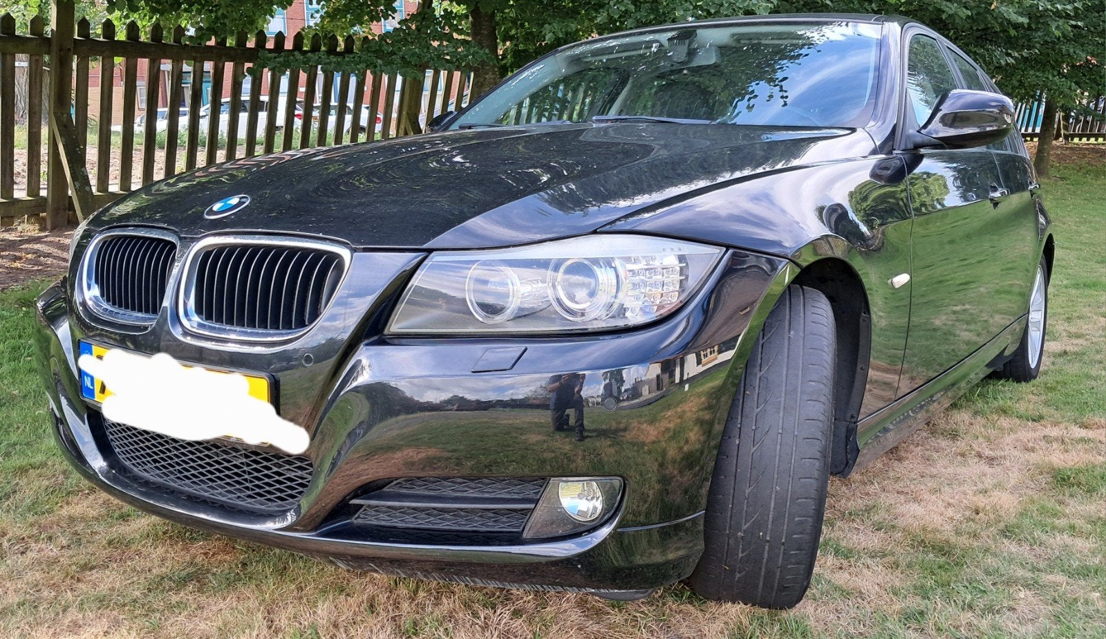 BMW 3-Serie 2.0 318 I Touring E 91/ 2010, Auto's, Achterwielaandrijving, Zwart, Zwart, Stationwagon