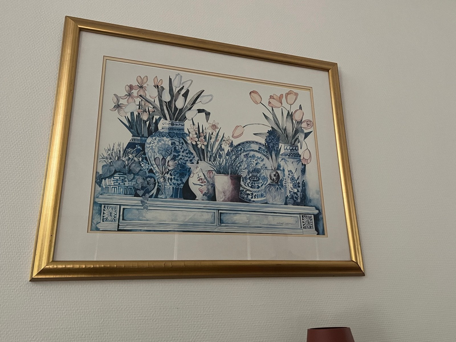 Delfts Blauw Stilleven - Albert Labordus, Ophalen, Stilleven, Klassiek, Print