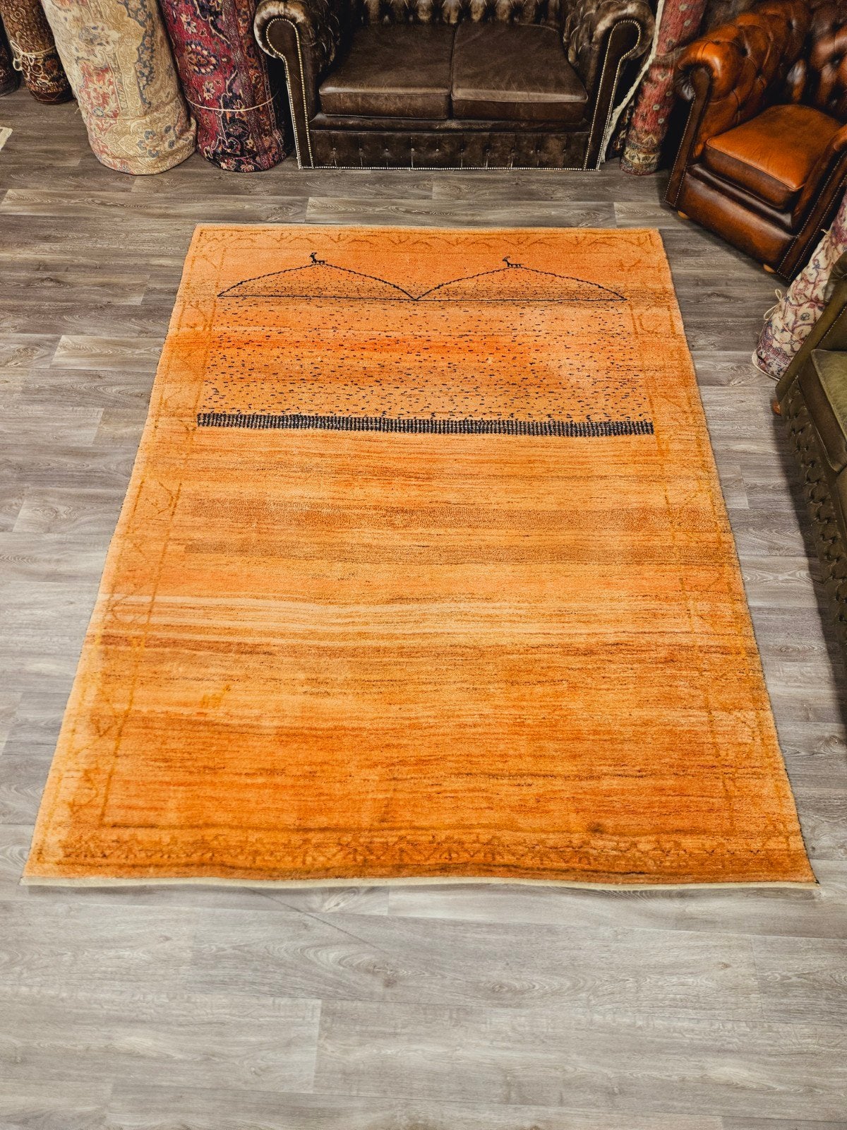Perzisch Handgeknoopt Gabbeh Tapijt. Prachtige kleuren!, Huis en Inrichting, Stoffering | Tapijten en Kleden, 200 cm of meer, Ophalen of Verzenden