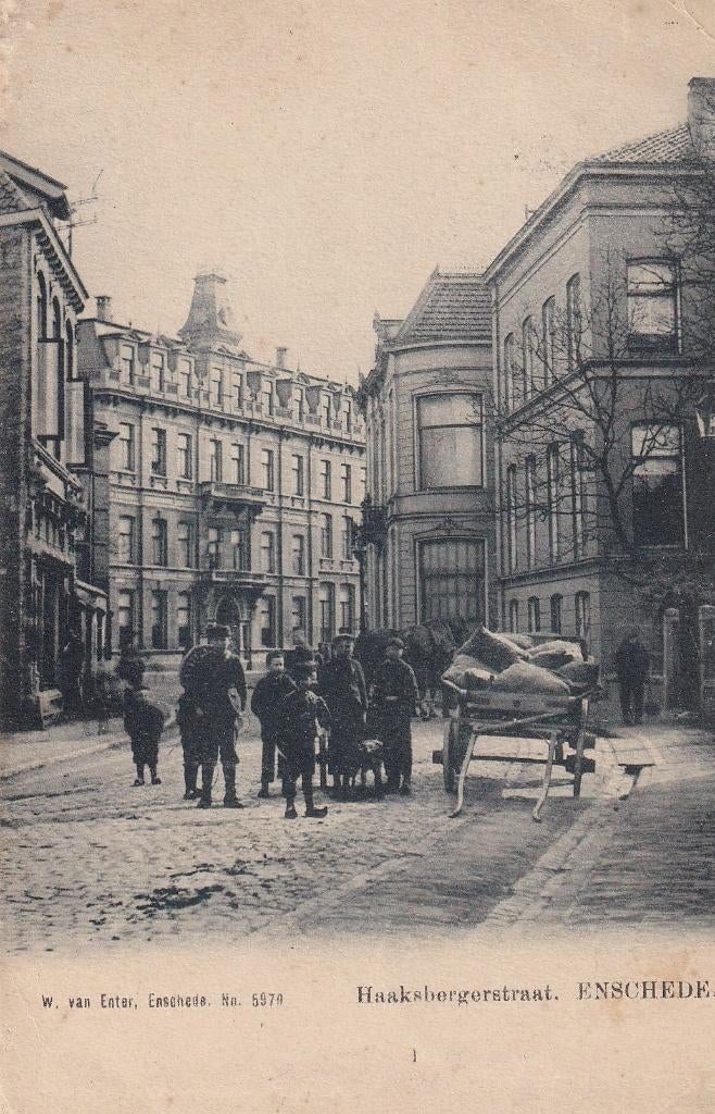 Enschede, Haaksbergen, 1904., Verzenden, Voor 1920, Gelopen, Overijssel