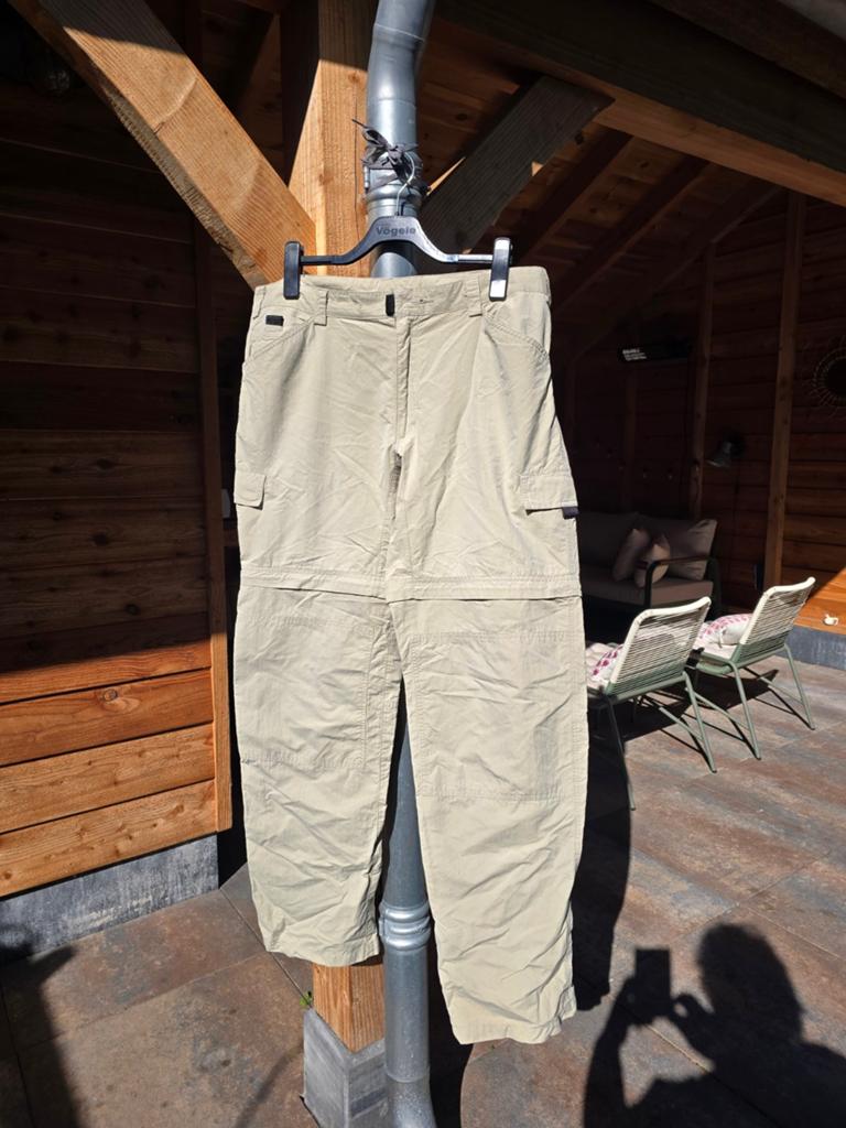 Tenson wandelbroek afritsbroek zgan beige maat 56 broek, Beige, Maat 56/58 (XL), Ophalen of Verzenden, Zo goed als nieuw