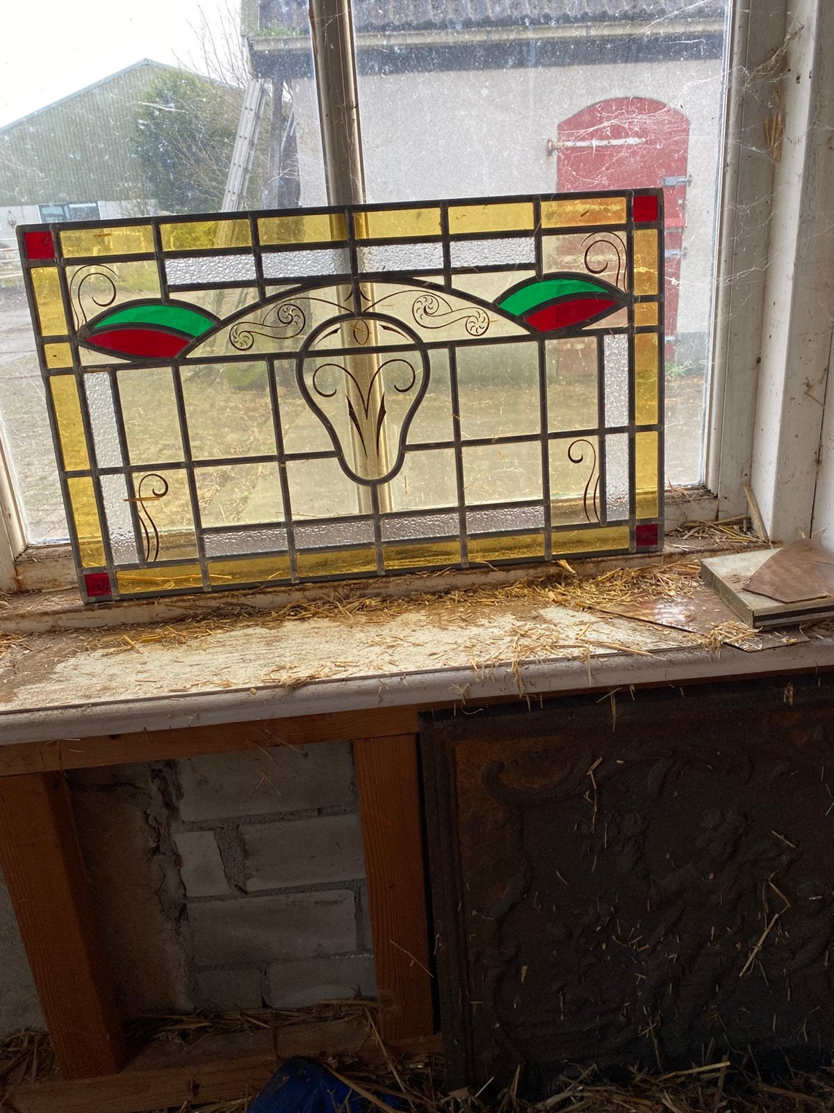 Glas in lood en koper ., Ophalen