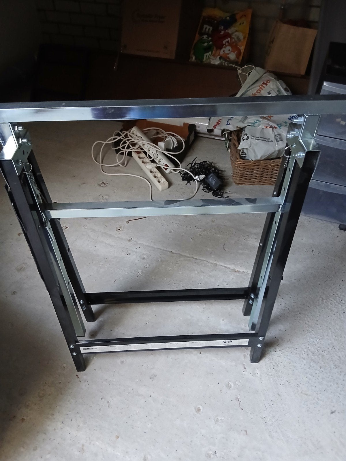Stevige werkbanken/schragen 3 stuks - inklapbaar, Ophalen, Gebruikt, 70 tot 120 cm, Inklapbaar