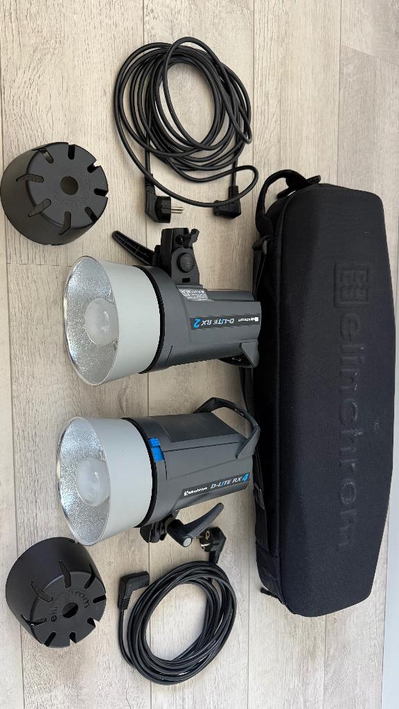 Professionele Elinchrom D-Lite 2/4 set, Ophalen, Zo goed als nieuw, Lamp of Flitsset