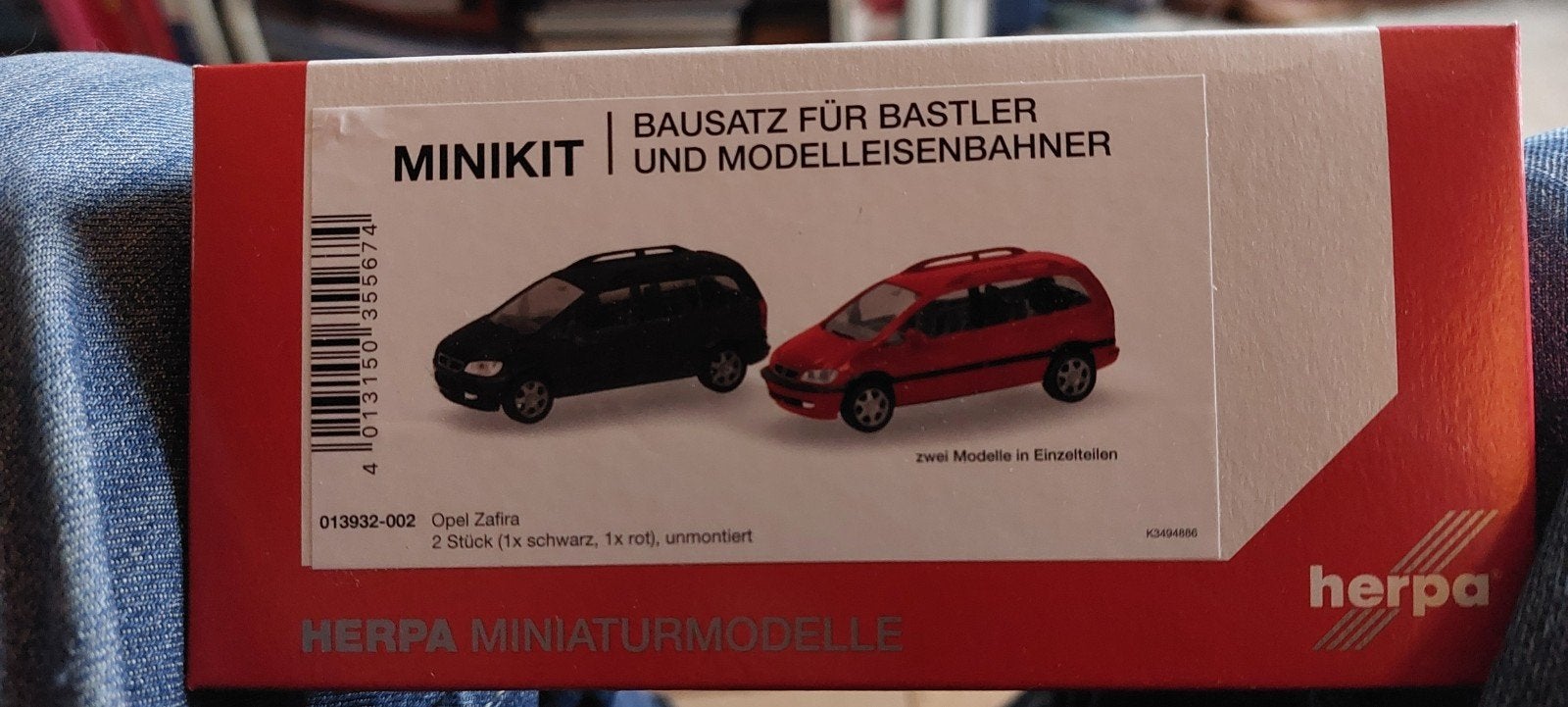 H0LK 0718 OPEL  ZAFIRA, 2 VOOR DE PRIJS VAN 1 KLIKKIT 1/87, Ophalen of Verzenden, Nieuw, Auto, Herpa