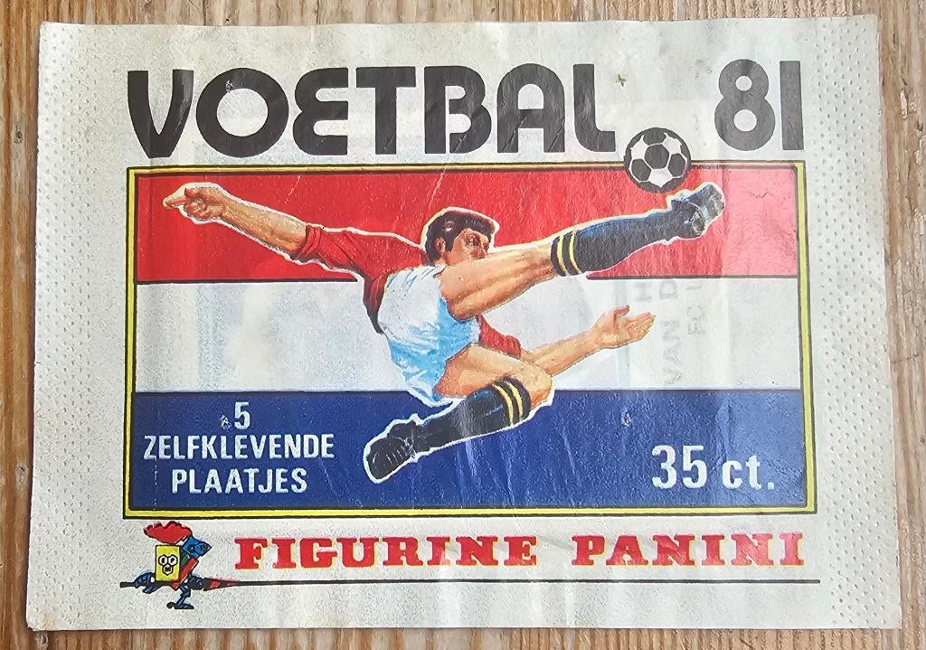 Panini Voetbal 81 Gesloten Zakje/Pakje Zeldzaam!, Verzenden, Zo goed als nieuw, Meerdere stickers