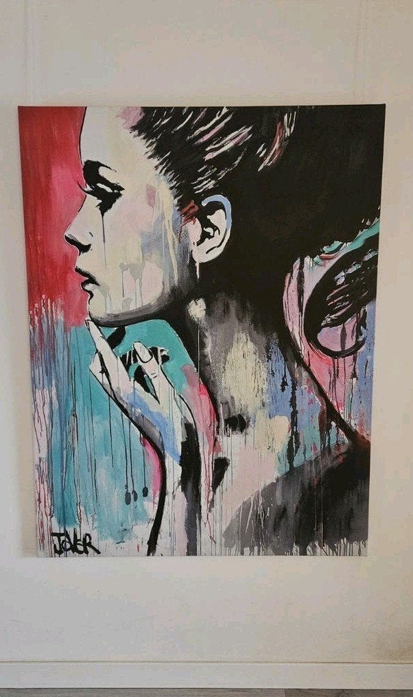 Schilderij: PERHAPS AGAIN van van LOUI JOVER, Ophalen, Giclée, Echtheidscertificaat, Portret