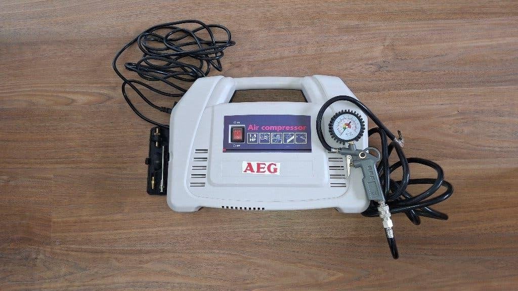Compressor AEG, Ophalen, 6 tot 10 bar, Zo goed als nieuw, Minder dan 200 liter/min