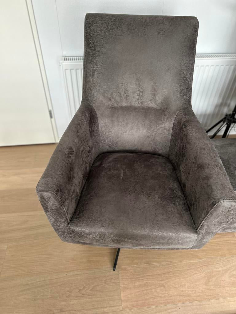 2 Malteno draaifauteuils microlede (vraagpr is per stoel), Ophalen, 75 tot 100 cm, Zo goed als nieuw, 50 tot 75 cm