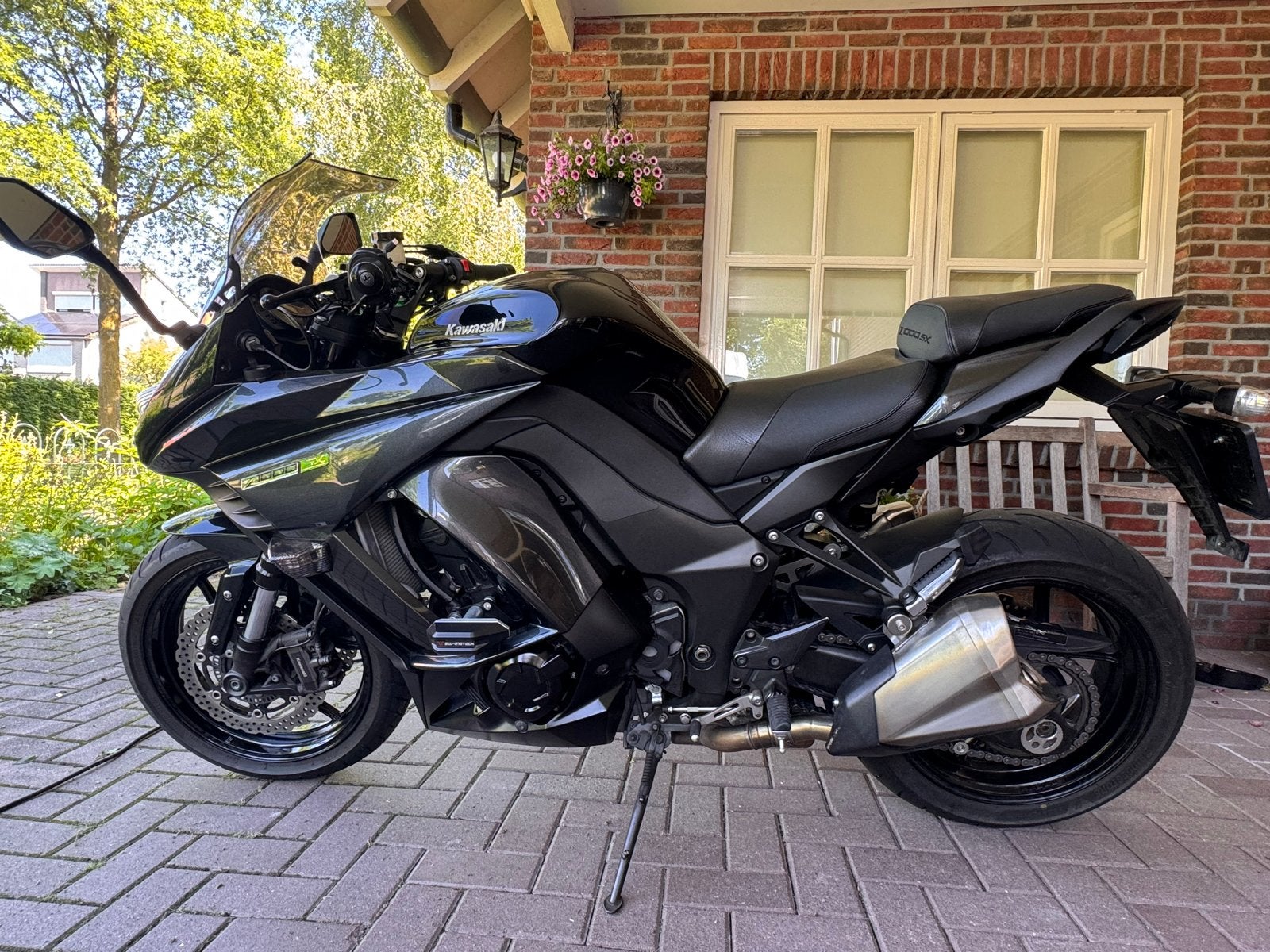 Kawasaki Z1000SX zwart, met koffers, 2015, 4 cilinders, Motorrijbewijs A, Gebruikt, Particulier