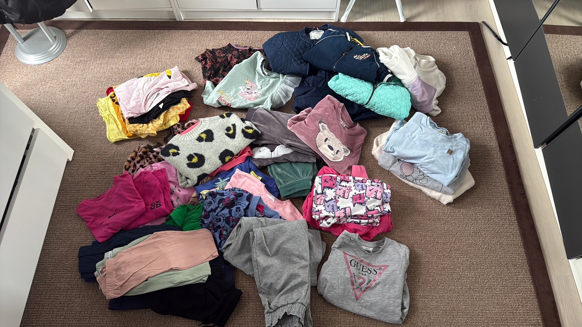 Grote partij diverse kinderkleding 128-134, Ophalen, Gebruikt, Meisje
