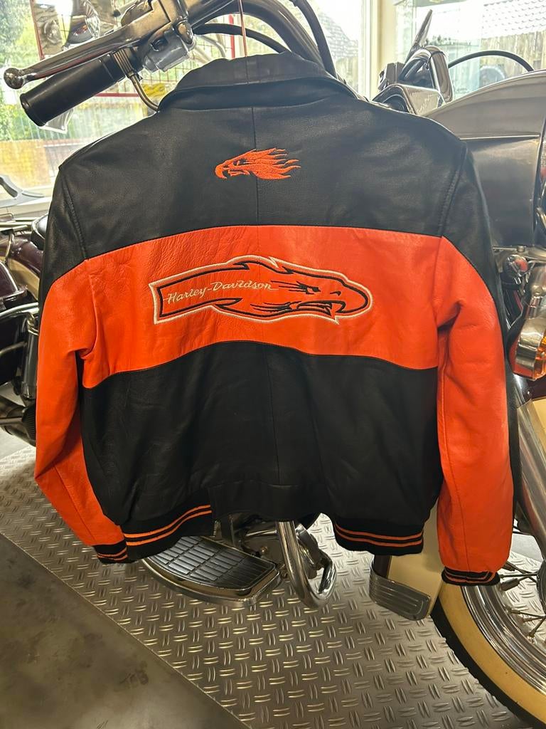 Harley Davidson dames/heren  jas, Ophalen of Verzenden, Tweedehands, Dames, Jas | leer
