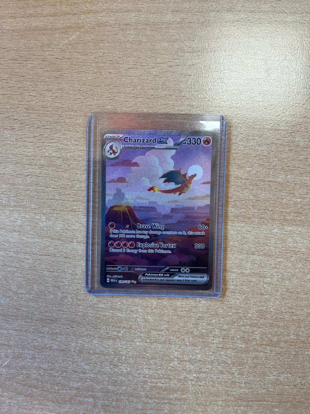 Charizard EX Pokémon kaart (Scarlet & Violet), Ophalen of Verzenden, Nieuw, Losse kaart