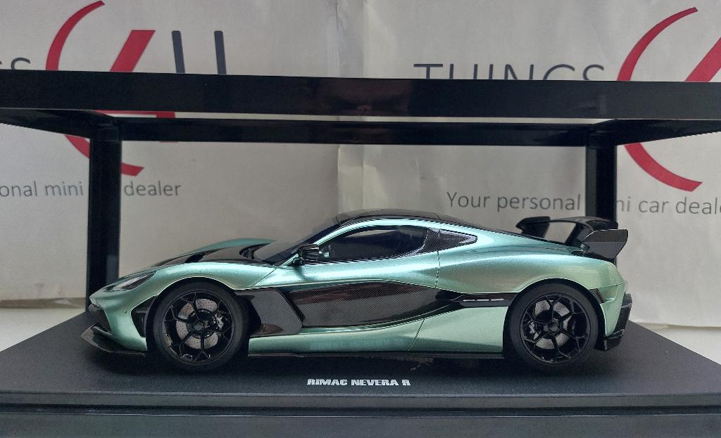 GT Spirit 1:18 Rimac Nevera R 2024 groen metallic/zwart, Ophalen of Verzenden, Nieuw, Auto, Overige merken