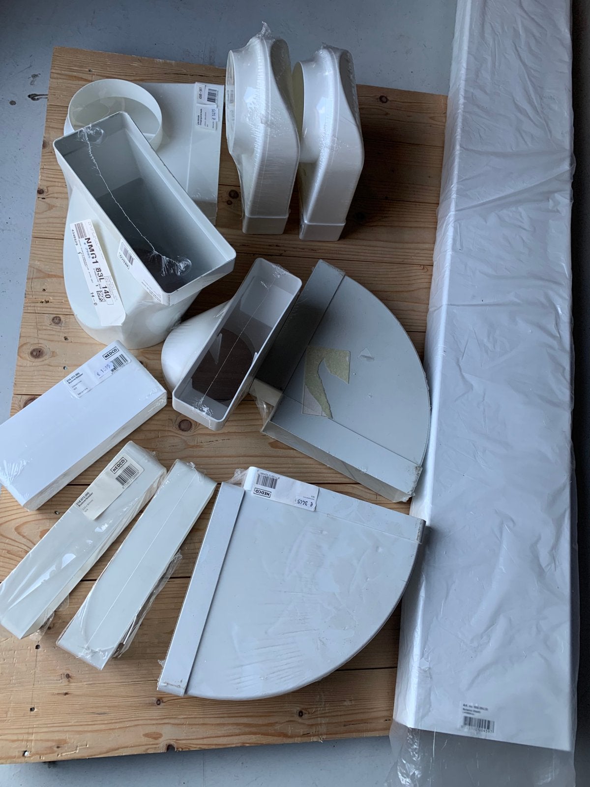 Partij ventilatiekanalen en hulpstukken – NEDCO – nieuw, Ventilator, C, Nieuw, Ophalen of Verzenden