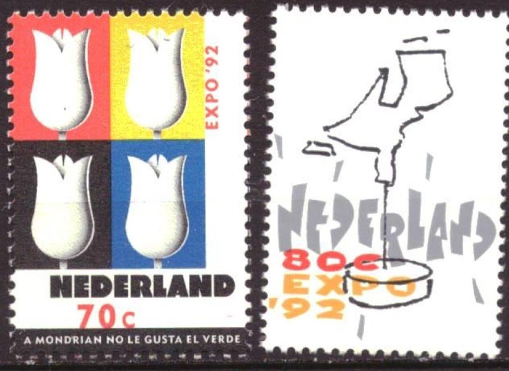 Nederland 1992 - nvph 1518-1519  - Wereldtentoonstelling, Postzegels en Munten, Postzegels | Nederland, Verzenden, Na 1940, Postfris