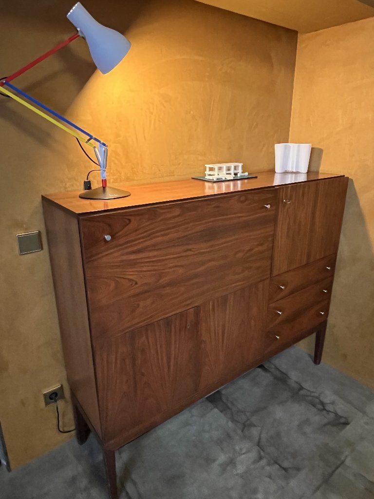 Mooie vintage palissander highboard barkast, Huis en Inrichting, Ophalen, Gebruikt, Mid century, 150 tot 200 cm