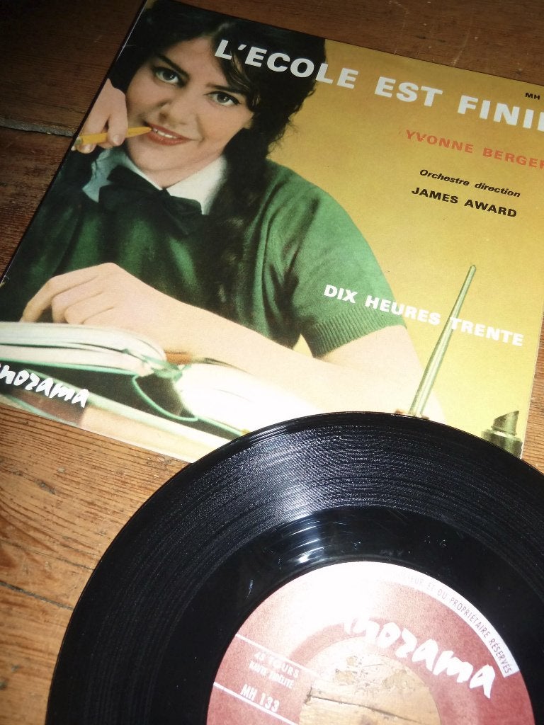single YVONNE BERGER L'École Est Finie PANORAMA 1962, Ophalen of Verzenden, Gebruikt, Pop