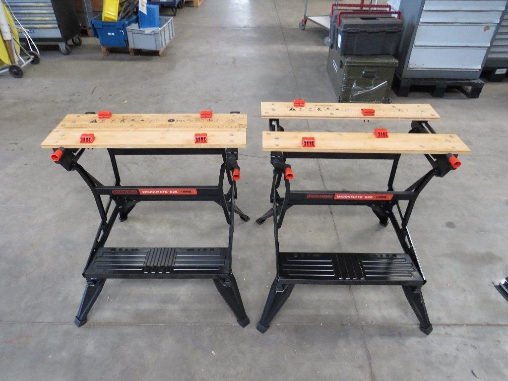Black+Decker verstelbare werkbank Workmate WM626, Ophalen, 70 tot 120 cm, Black en decker, Zandhaarweg
