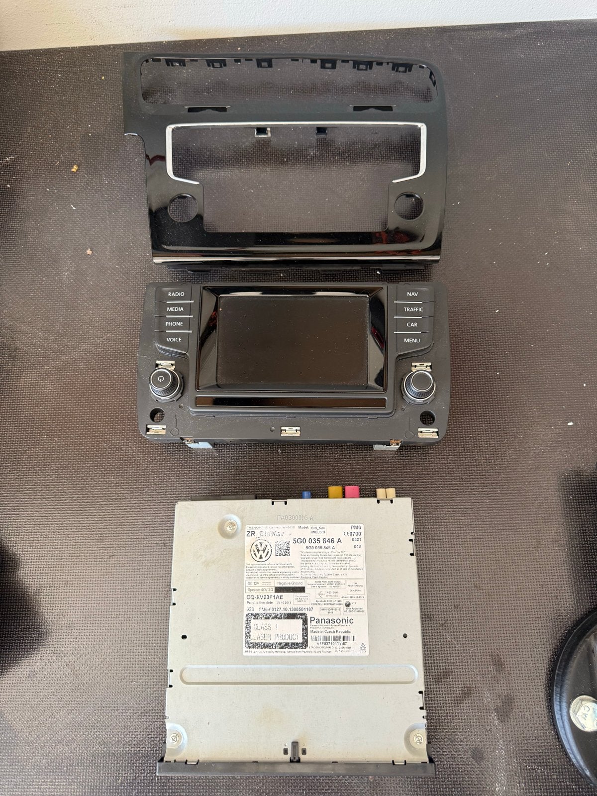 VW Golf 7 MIB_Std Nav Infotainment Systeem, Auto diversen, Autoradio's, Ophalen, Gebruikt