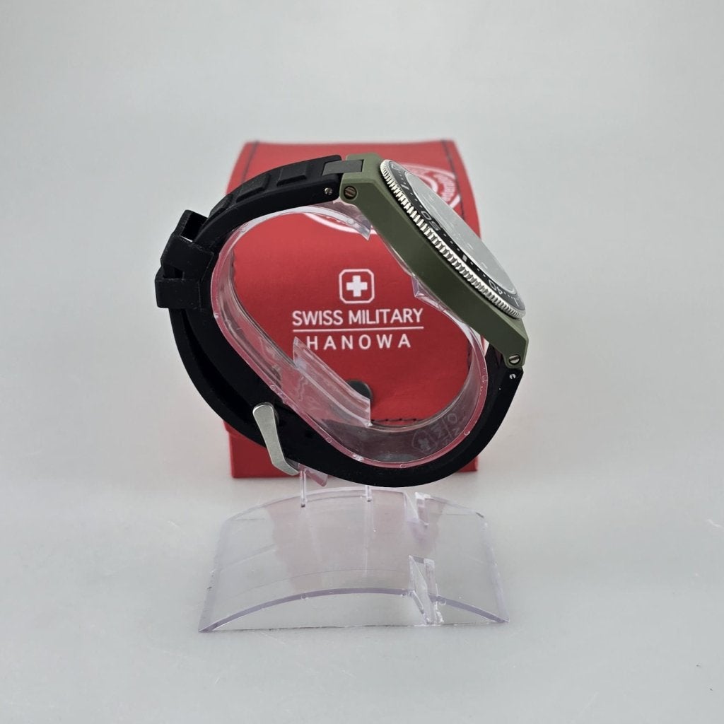 Swiss Military Hanowa GN00011 Herenhorloge Groen | ZGAN, Flex Ltd., Gebruikt, https://flex.com/contact-us, Nobelstraat 10, 5807 GA Oostrum LB, Limburg, Nederland