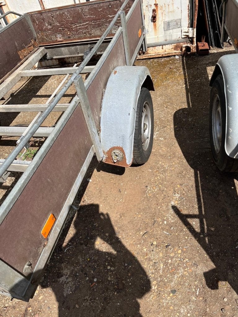 2 x enkelas aanhangers 400 samen !!!, Ophalen of Verzenden, Gebruikt