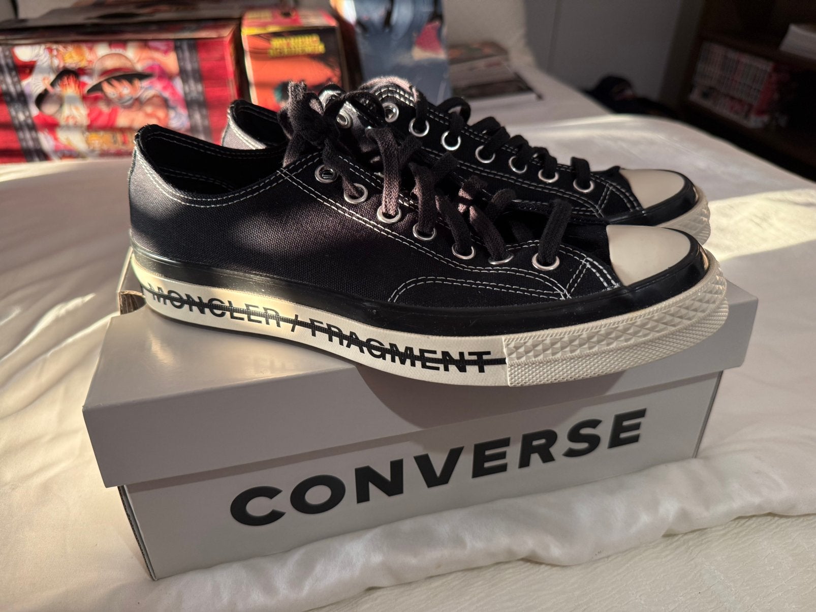 Converse Moncler Fragment Black 42, Ophalen of Verzenden, Zo goed als nieuw, Zwart