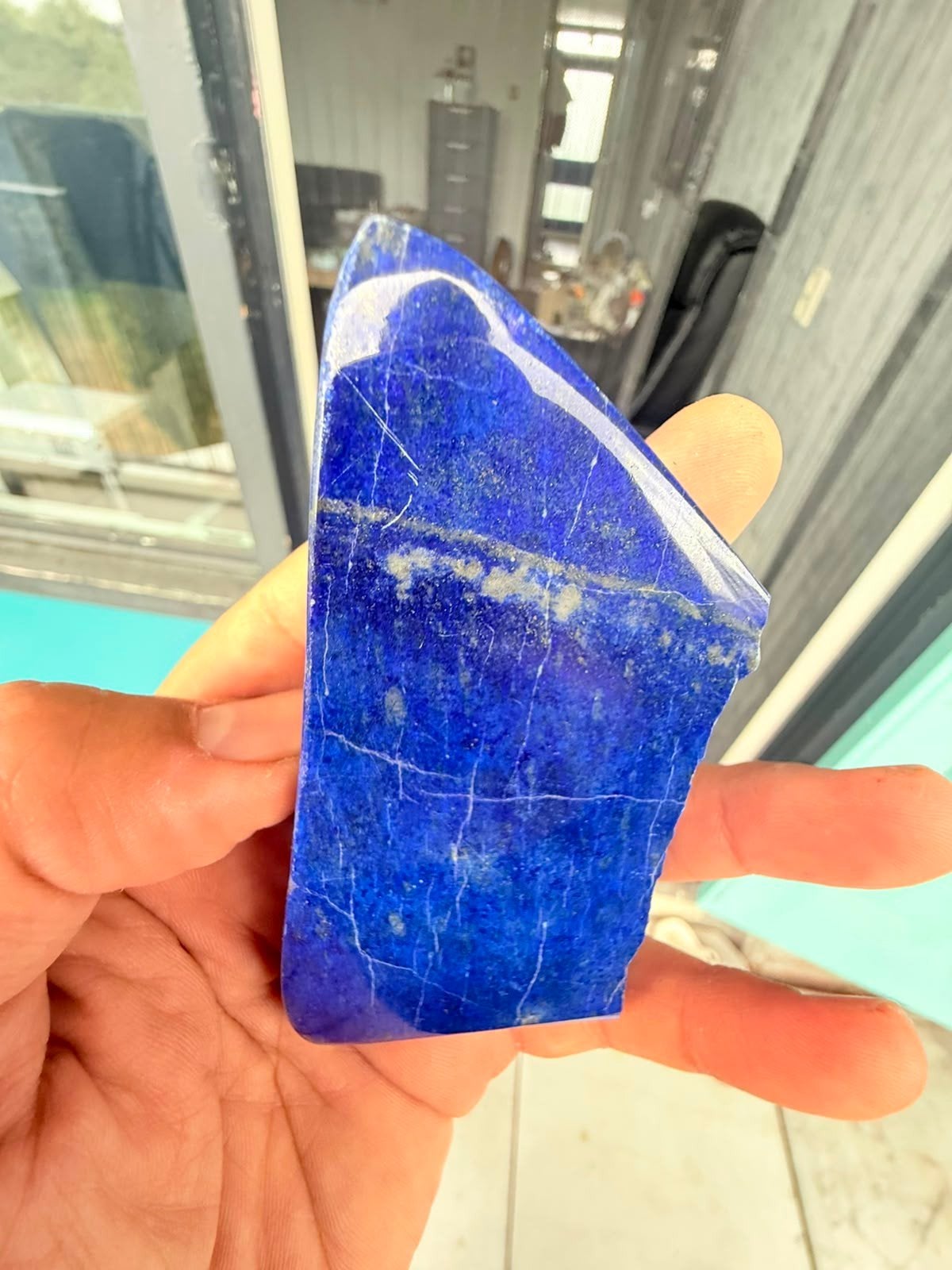 Gepolijste Lapis Lazuli Steen N192 - 203g, Ophalen of Verzenden