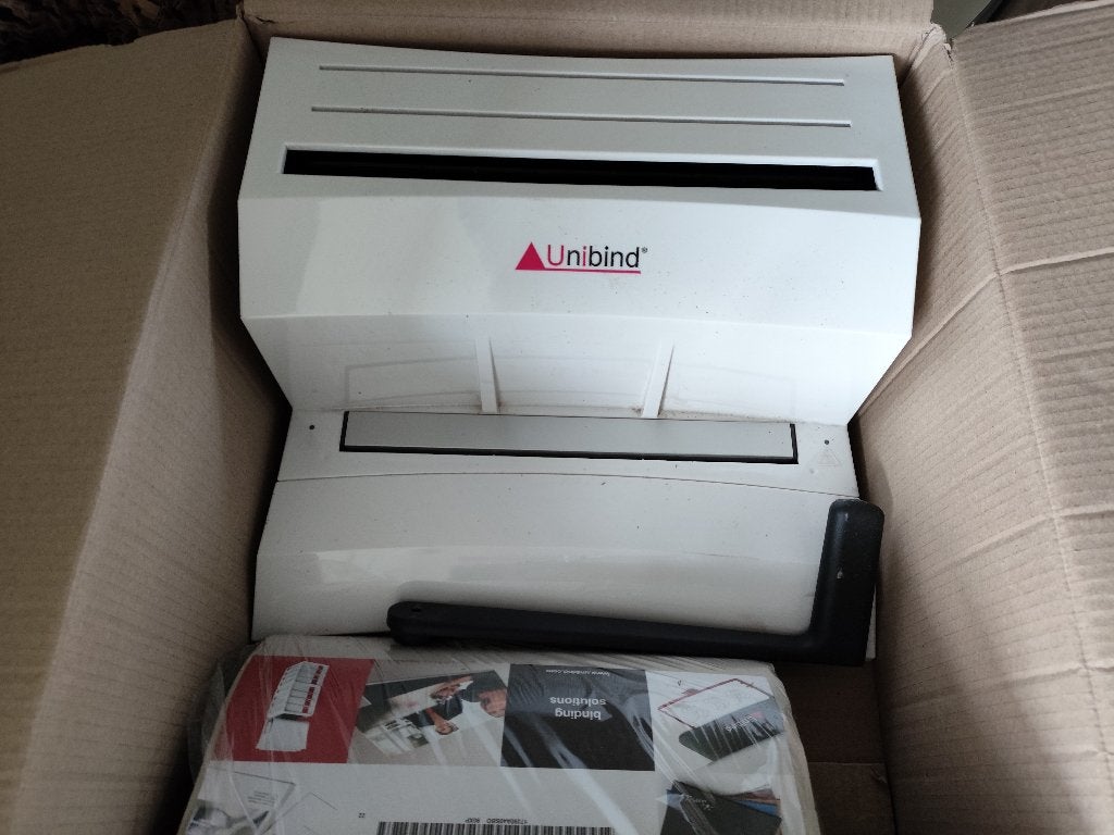 Unibind inbindmachine model unibinder 8.M, Ophalen of Verzenden, Nieuw zonder verpakking