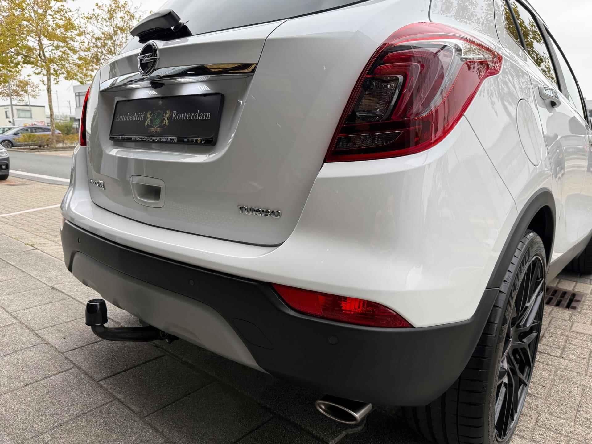 Opel Mokka X 1.4 Turbo Innovation 175PK PDC/CAM/LED/NAVI/S20, 15 km/l, Gebruikt, Leder en Stof, Wit