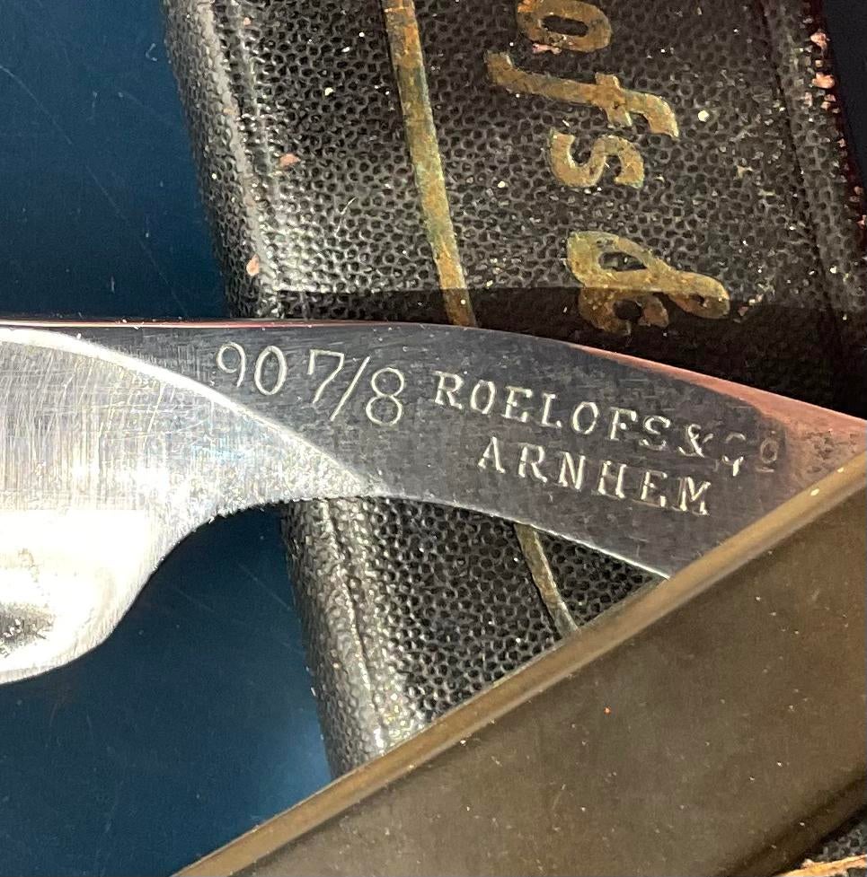 Klassiek open scheermes - Roelofs & co Arnhem 7/8”, Antiek en Kunst, Antiek | Gereedschap en Instrumenten, Ophalen of Verzenden