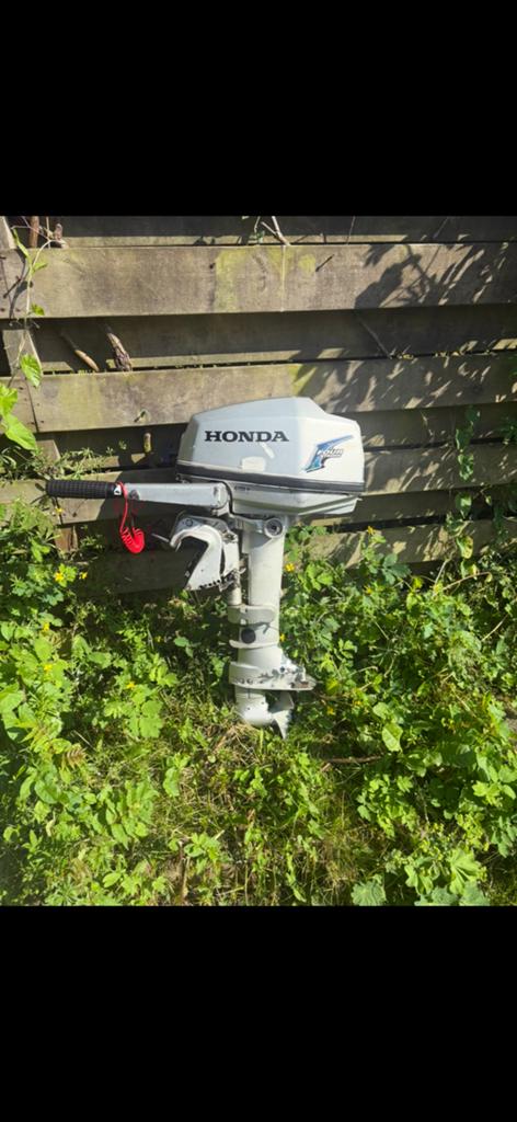 Honda 5 pk, Watersport en Boten, Ophalen, Zo goed als nieuw, Motor en Techniek, Zeilboot of Motorboot