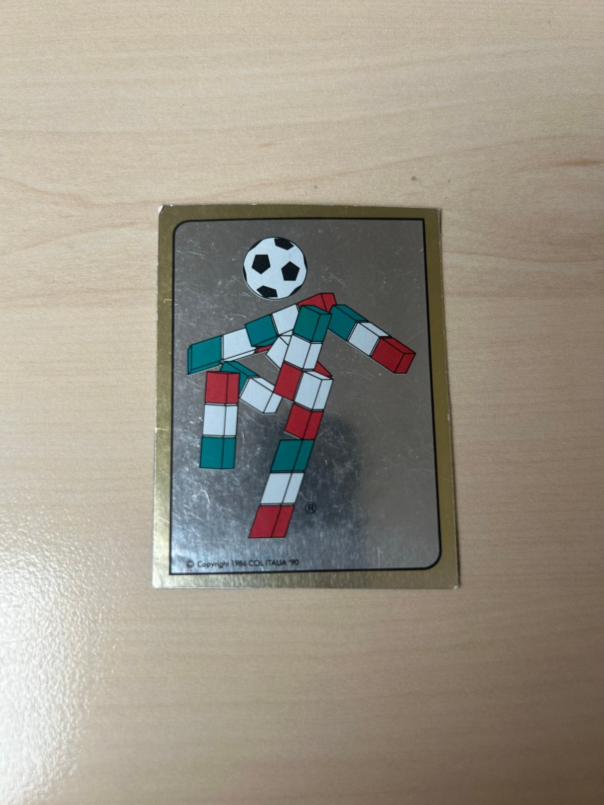Vintage WK 1990 Italië Mascotte Sticker - Ciao, Ophalen of Verzenden, Gebruikt, Sport