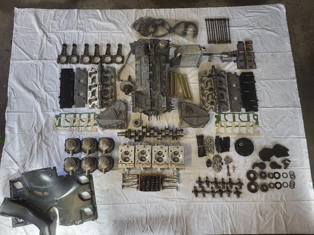 Porsche 911 T motor onderdelen, Ophalen, Porsche